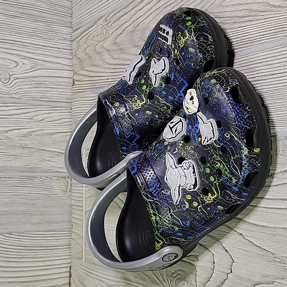 CROCS Kids Shoes in Black with Colorful Accents - Picture 9 of 10